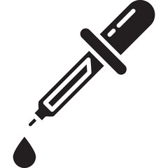 Pipette icon. Dropper illustration symbol. Sign device element vector.