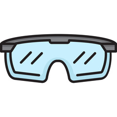 Safety glasses icon