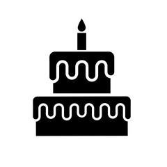 birthday cake - vector icon
