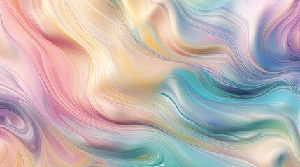 Fototapeta premium Abstract art background texture, liquid texture with fluid art material, coloured wavy design, modern waves wallpaper illustration - Generative ai