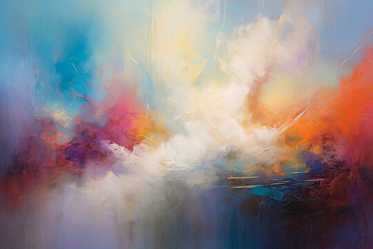 convergence of bold brushstrokes and delicate textures, creating a captivating interplay of strength and subtlety