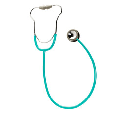 Stethoscope on a transparent background. 3D render