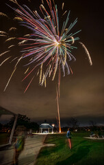 fireworks in the park