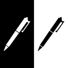 black and white pen icon