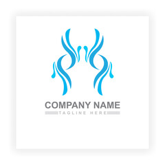 Ocean Waves Logo Template Ocean Vector simple and modern logo design suitable for logos of mineral water companies, drinking water companies and springs. Simple logo