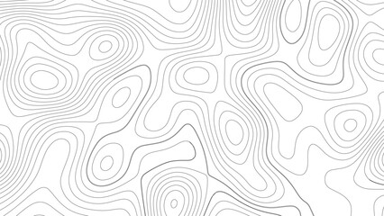 Abstract white topography vector background.  Line topography map design. The concept of conditional geographical pattern and topography. 