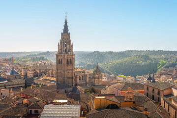 Obraz premium Toledo Cathedral Aerial View - Toledo, Spain