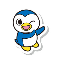 ペンギン 全身 イラスト ラベル