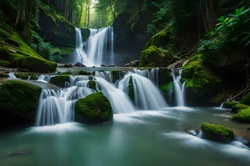 waterfall generating by AI technology