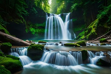 waterfall generating by AI technology