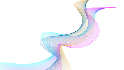 Shiny colorful abstract curve background. Abstract frequency sound waves and background technology curves. The design is used for banners, templates, science, business and  more.