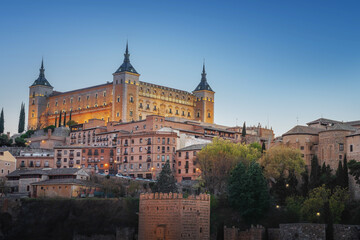 Toledo Skyline with Alcazar of Toledo - Toledo, Spain