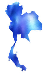 A map of the country of Thailand. Template Asia country for pattern, report, and background. Contour map for your design, illustration, and infographic.