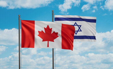 Israel and Canada flag