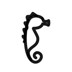 sea horse doodle