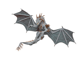 Fototapeta premium dragon is doing a classic pose