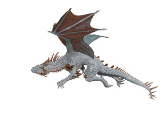 Fototapeta premium dragon is doing a cool fly