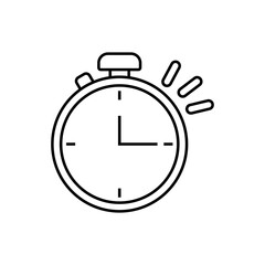 Clock icon. Time management concept. Vector illustration can be used for workflow layout, diagram, number options, web design.