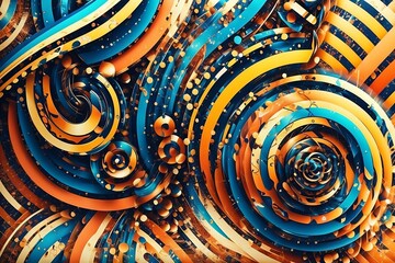 Abstract Background With Circles
