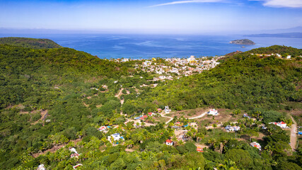 La Peñita, Bahía de Banderas, Puerto Vallarta. Vista aérea