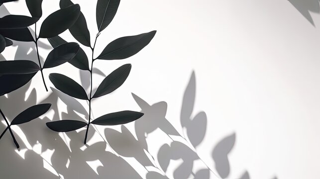 Original gray tones background image in minimalistic design with tree branches. Background for the presentation of various products.