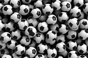 Soccer balls background