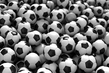 Soccer balls background