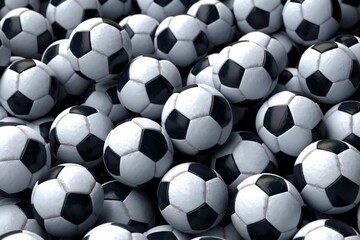 Soccer balls background