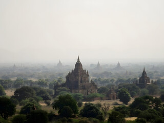 Fototapeta na wymiar Temples of Bagan in Myanmar