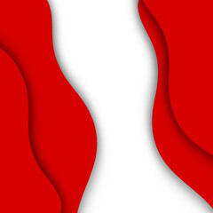 Anniversary Logo of Republic of Indonesia Independence. Icon, Elements and Pattern. Set of Indonesia Ribbon flag, design element