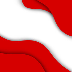 Anniversary Logo of Republic of Indonesia Independence. Icon, Elements and Pattern. Set of Indonesia Ribbon flag, design element