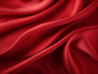 Obraz premium Red fabric style texture background photo, scarlet, AI Generation