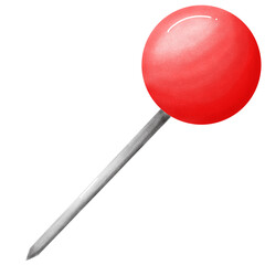 red push pin