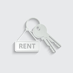 rent a house icon - vector