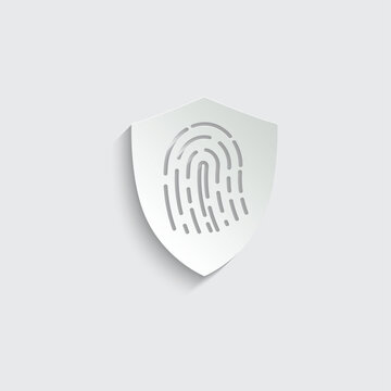 recommend clip art: fingerprint icon vector  fingerprint protect 