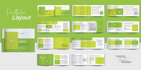 Fototapeta na wymiar Architecture Portfolio Brochure Multipurpose Portfolio Template Design Portfolio Design Interior Brochure Layout Design