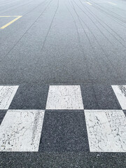 start and finish line,, asphalt road texture, no car or person