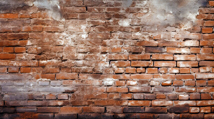 old brick wall background. Generative Ai. 