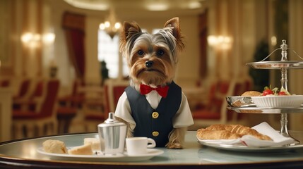 Paw-luxury Service: Yorkshire Terrier Hotel Staff's Canine Hospitality