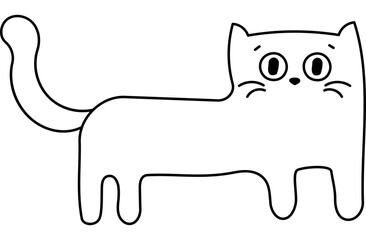 Cat Coloring Page