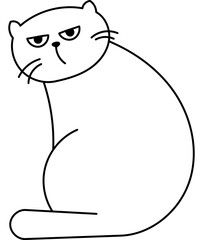 Cat Coloring Page