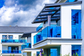 typical appartment house in austria