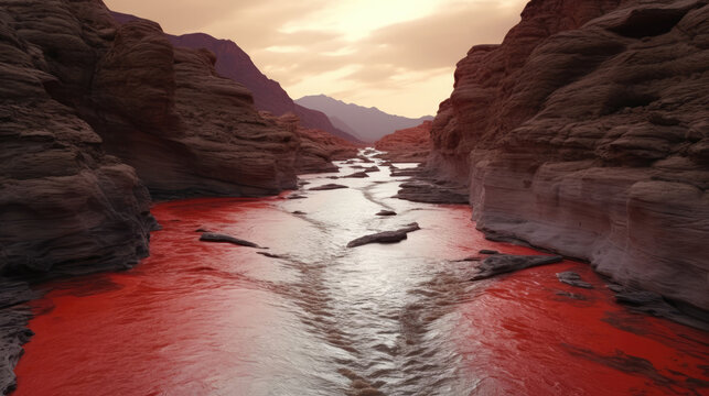 Ten Plagues. Turning water to blood: Ex. 7:14&ndash;24 "I will strike the water of the Nile, and it will be changed into blood"