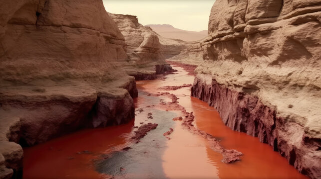 Ten Plagues. Turning water to blood: Ex. 7:14&ndash;24 "I will strike the water of the Nile, and it will be changed into blood"