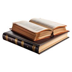 Photo of a two books sitting on top of each other