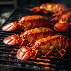 Lobster on the grill