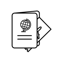 passport vector icon