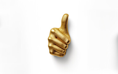 golden like on a white background, isolated, AI generated