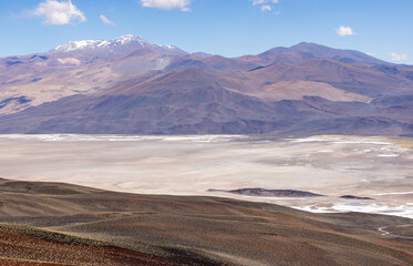 Crossing the Andes from Antofagasta de la Sierra to Antofalla - stunning landscape around the salt desert Salar de Antofalla in the Puna highlands