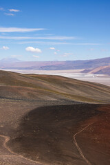 Crossing the Andes from Antofagasta de la Sierra to Antofalla - stunning landscape around the salt desert Salar de Antofalla in the Puna highlands